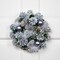 10" Blue Pinecone Christmas Wreath Unlit Holiday Decor with Ornaments & Greenery